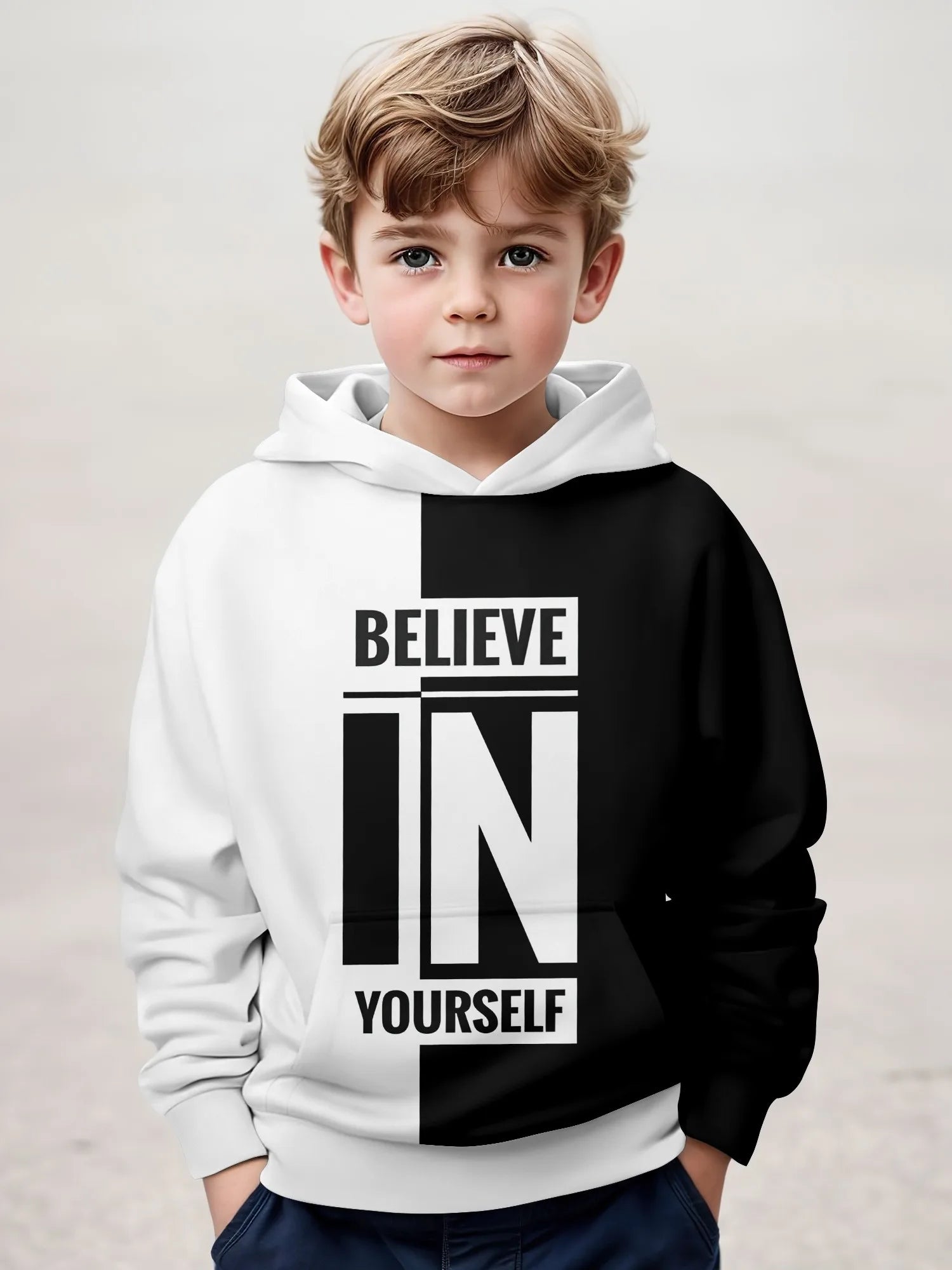 2-12Y Kids Boys  Long Sleeve 3D Fashion Print Spring Fall Hoodie