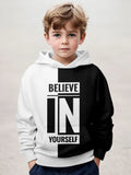 2-12Y Kids Boys  Long Sleeve 3D Fashion Print Spring Fall Hoodie
