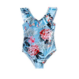 Family Matching Mother Kids Swimsuit Print Swimwear