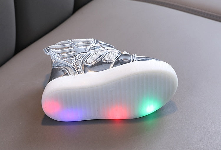 Fashion Kids Spring Autumn Glow Flashing LED Shoes Sports Shoes