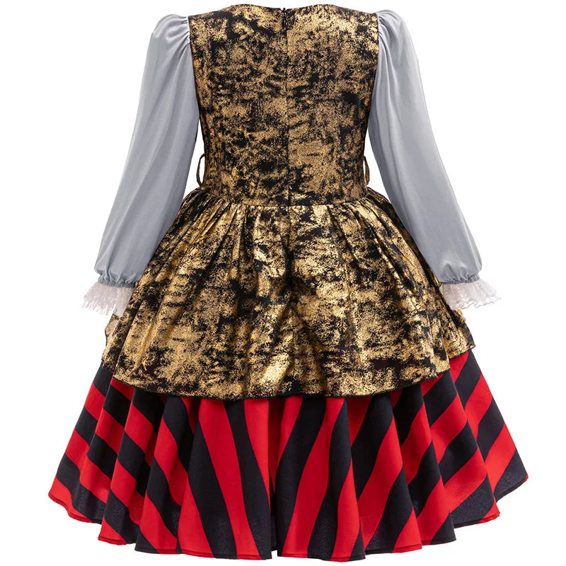 3-10Y Kid Girl Boy Long-sleeved Cosplay Halloween Dress