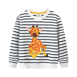 2-7T Fairy Tale Girls Sweatshirts Autumn Spring Long Sleeve Hooded Shirts