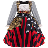 3-10Y Kid Girl Boy Long-sleeved Cosplay Halloween Dress