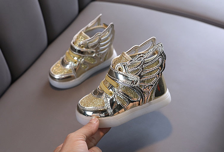 Fashion Kids Spring Autumn Glow Flashing LED Shoes Sports Shoes