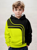2-12Y Kids Boys  Long Sleeve 3D Fashion Print Spring Fall Hoodie