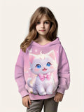 2-12Y Kids Girl  Long Sleeve Cute Hoodies