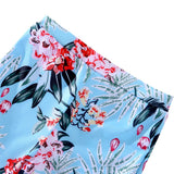 Family Matching Mother Kids Swimsuit Print Swimwear