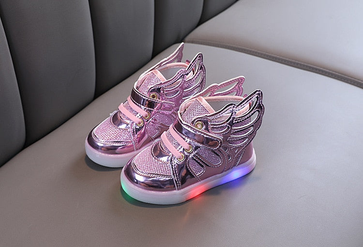 Fashion Kids Spring Autumn Glow Flashing LED Shoes Sports Shoes