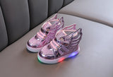 Fashion Kids Spring Autumn Glow Flashing LED Shoes Sports Shoes