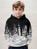 2-12Y Kids Boys  Long Sleeve 3D Fashion Print Spring Fall Hoodie