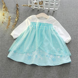 1-6Y Kid Girl Princess Ice and Snow Anna Alice Mesh Dress