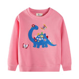 2-7T Fairy Tale Girls Sweatshirts Autumn Spring Long Sleeve Hooded Shirts