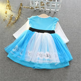 1-6Y Kid Girl Princess Ice and Snow Anna Alice Mesh Dress