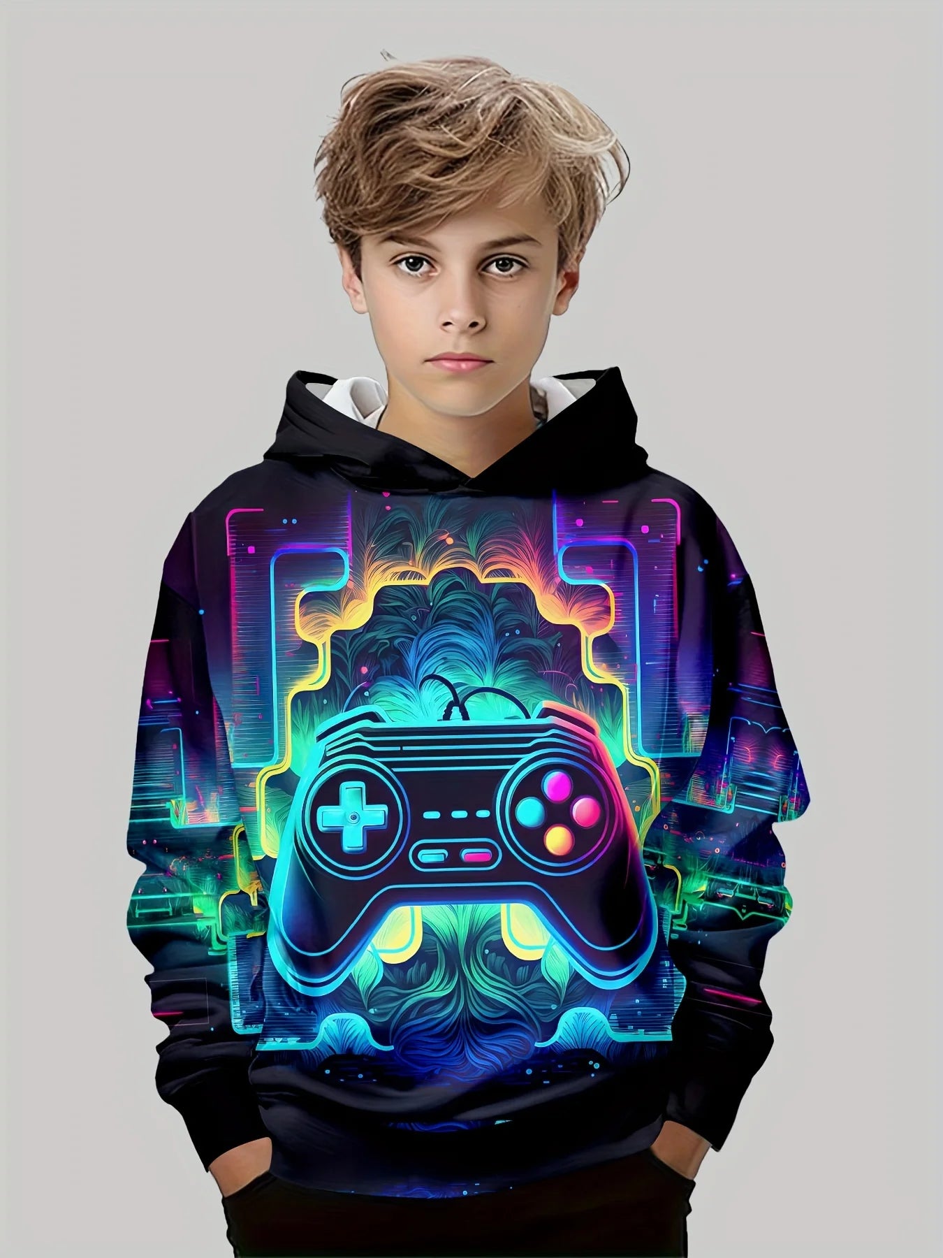 2-12Y Kids  Boys Long Sleeve Spring Fall Hoodies