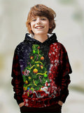 2-12Y Kids Boys Long Sleeve 3D Christmas Print Spring Fall Hoodie