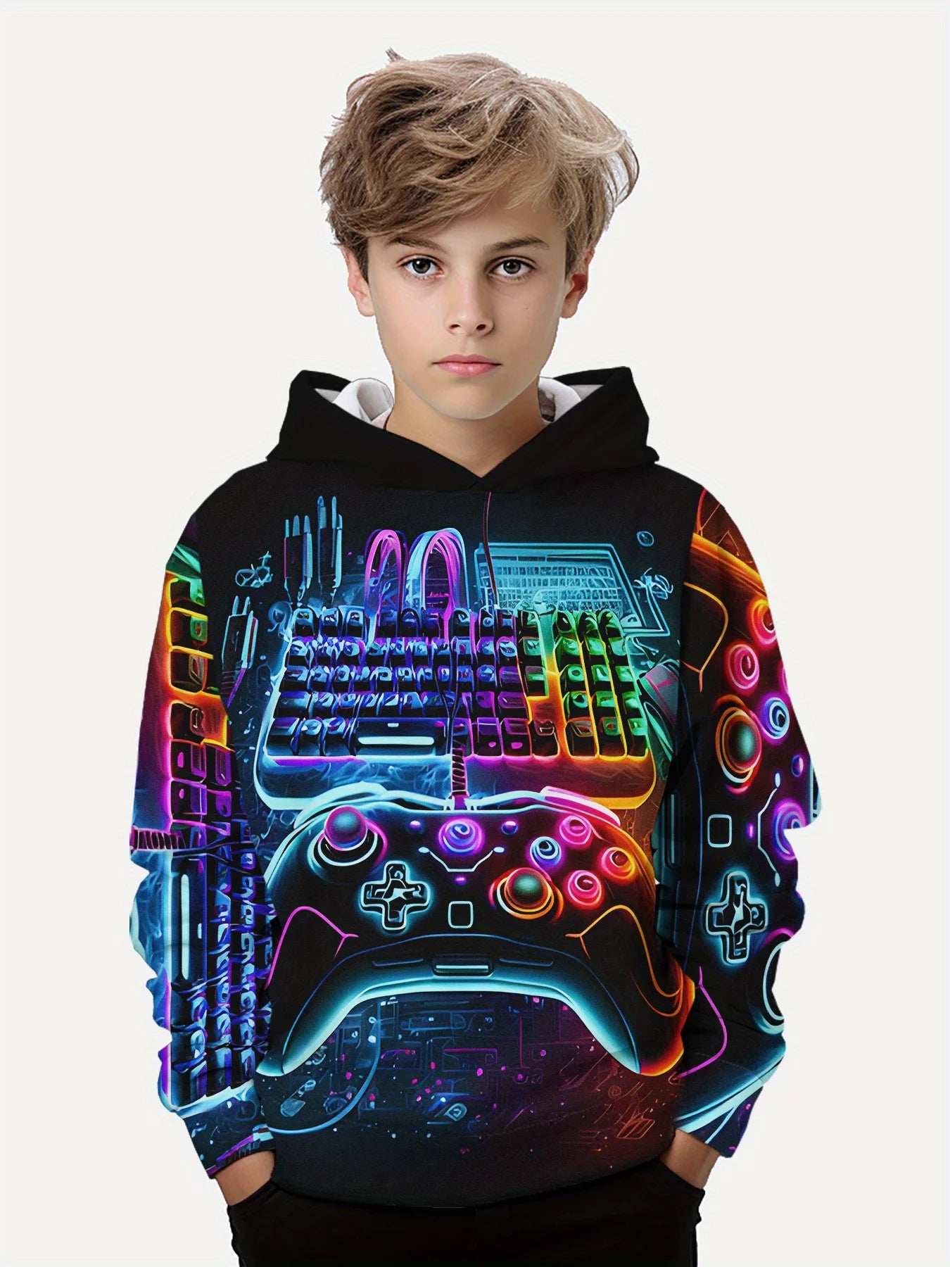 2-12Y Kids  Boys Long Sleeve Spring Fall Hoodies