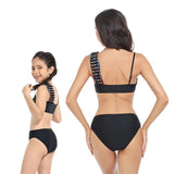Family Matching One-Piece Mommy and Daughter Bathing Swimsuits