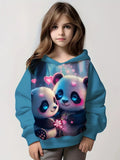2-12Y Kids Girl  Long Sleeve Cute Hoodies