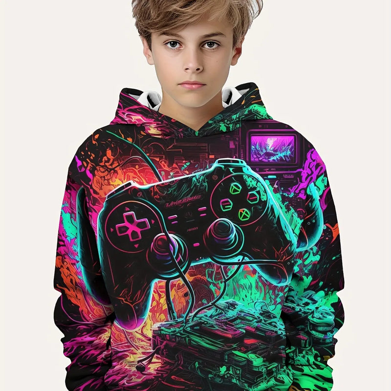 2-12Y Kids  Boys Long Sleeve Spring Fall Hoodies
