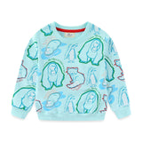 2-7T Fairy Tale Girls Sweatshirts Autumn Spring Long Sleeve Hooded Shirts