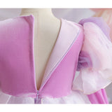 1-8Y Halloween Princesss Pink Costumes Kids Girl Autumn Winter Dress