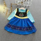 1-6Y Kid Girl Princess Ice and Snow Anna Alice Mesh Dress