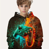 2-12Y Kids  Boys Long Sleeve Spring Fall Hoodies