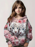 2-12Y Kids Girl  Long Sleeve Cute Hoodies
