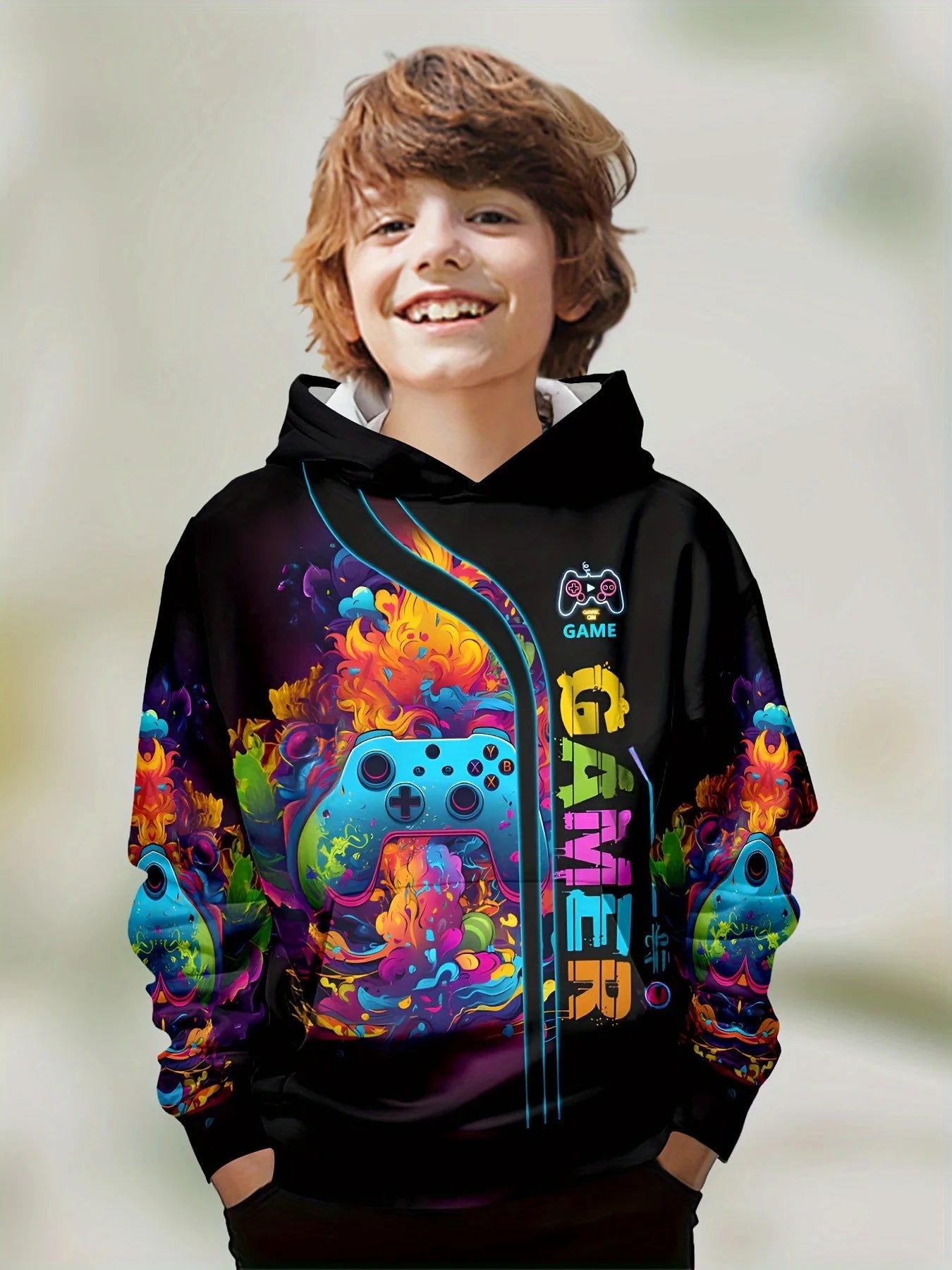 2-12Y Kids  Boys Long Sleeve Spring Fall Hoodies