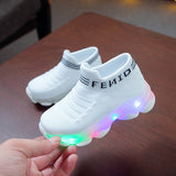 Kids Casual Sneaker LED Light Shoes Children Cozy Tennis Shoes