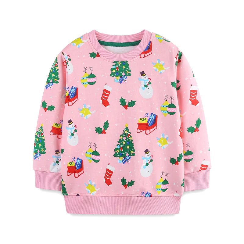 2-7T Christmas Boys Girl Long Sleeve Sweatshirts