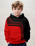 2-12Y Kids Boys  Long Sleeve 3D Fashion Print Spring Fall Hoodie