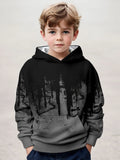 2-12Y Kids Boys  Long Sleeve 3D Fashion Print Spring Fall Hoodie