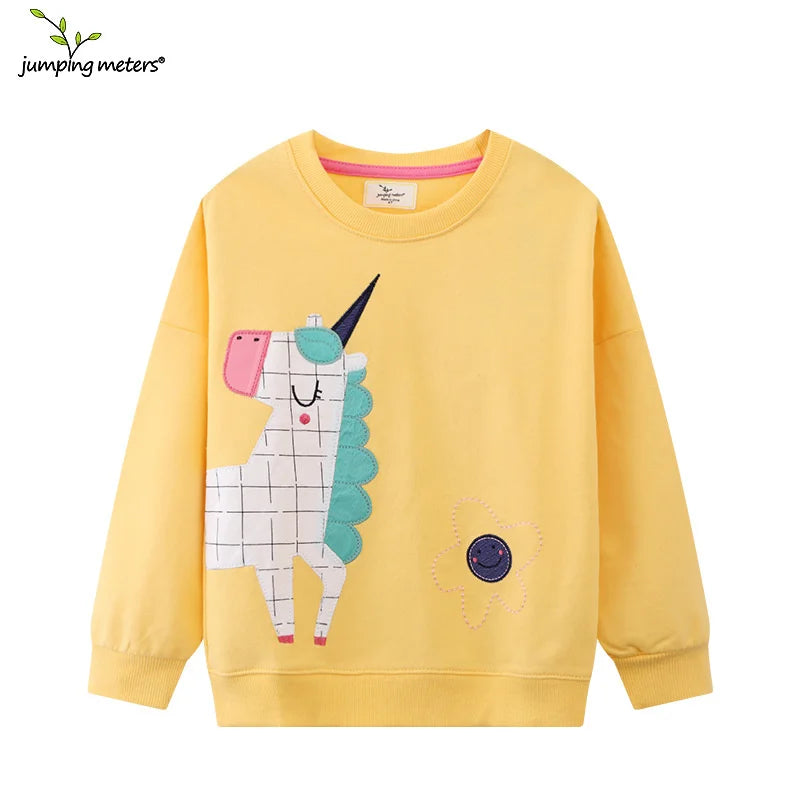 2-7T Fairy Tale Girls Sweatshirts Autumn Spring Long Sleeve Hooded Shirts