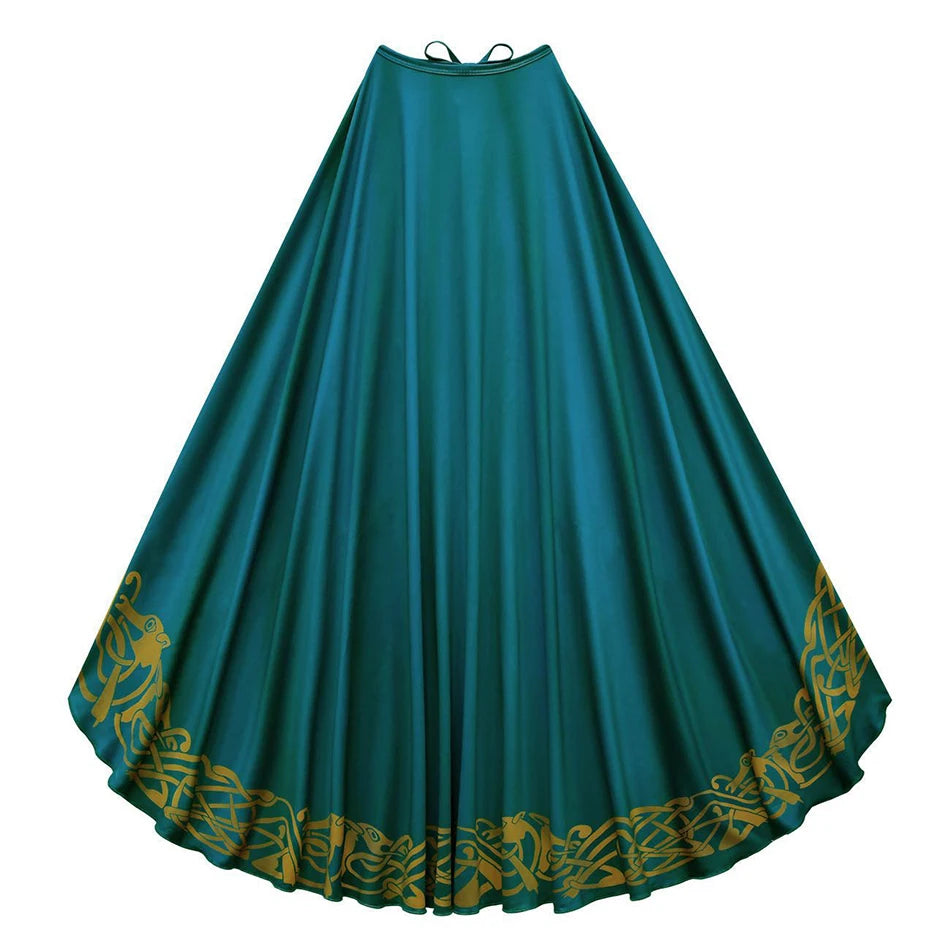 2-10Y Kid Girls Merida Cosplay Princess Stage Performance Dress