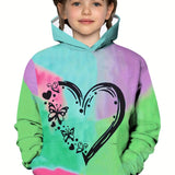 2-12Y Kids Girl Long Sleeve 3D Butterfly Print Hoodie