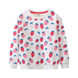 2-7T Fairy Tale Girls Sweatshirts Autumn Spring Long Sleeve Hooded Shirts
