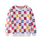 2-7T Fairy Tale Girls Sweatshirts Autumn Spring Long Sleeve Hooded Shirts