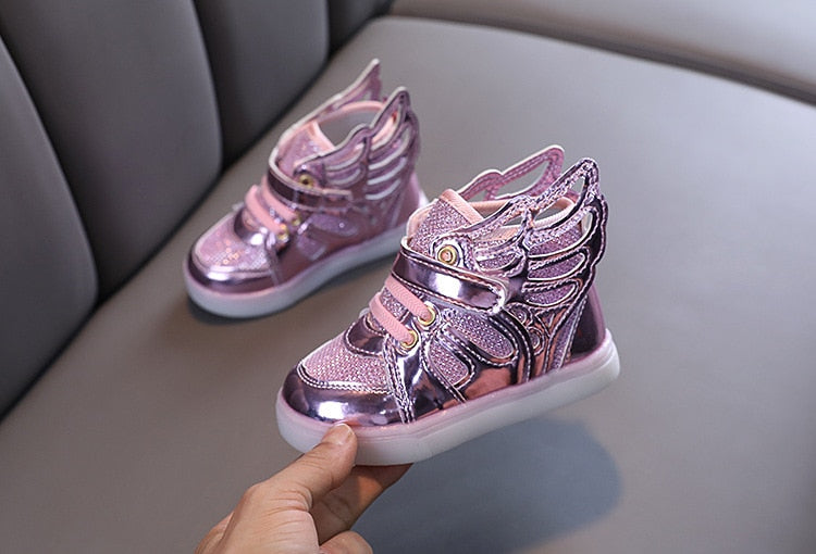 Fashion Kids Spring Autumn Glow Flashing LED Shoes Sports Shoes
