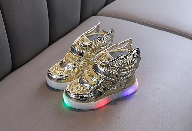 Fashion Kids Spring Autumn Glow Flashing LED Shoes Sports Shoes