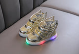 Fashion Kids Spring Autumn Glow Flashing LED Shoes Sports Shoes