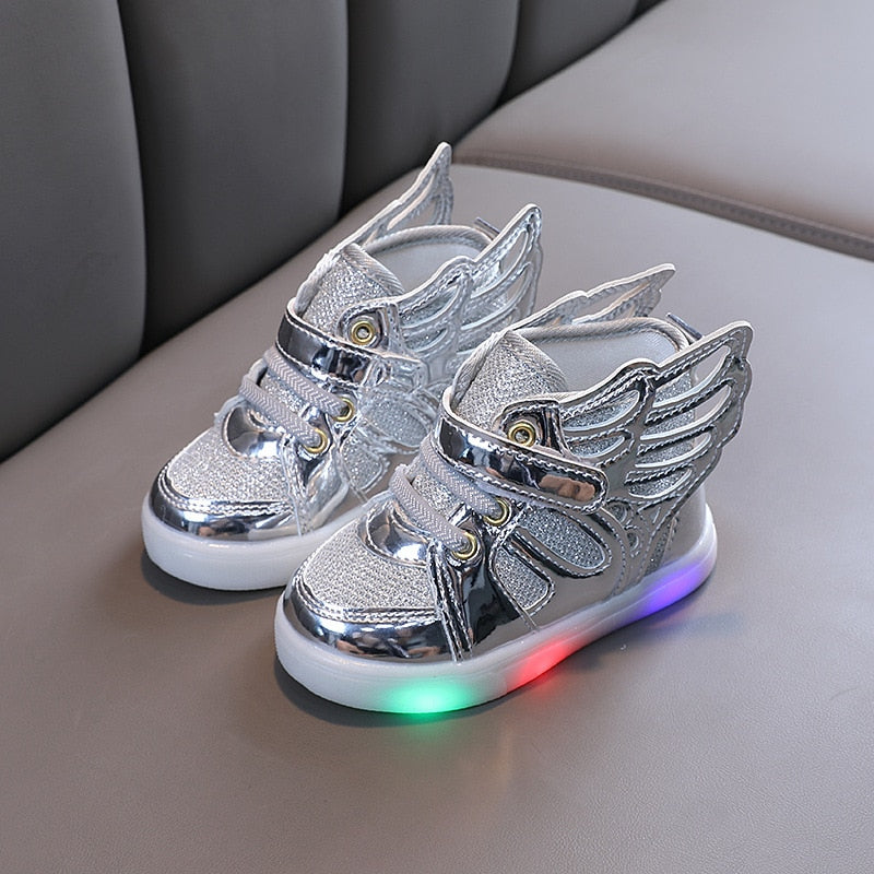 Fashion Kids Spring Autumn Glow Flashing LED Shoes Sports Shoes