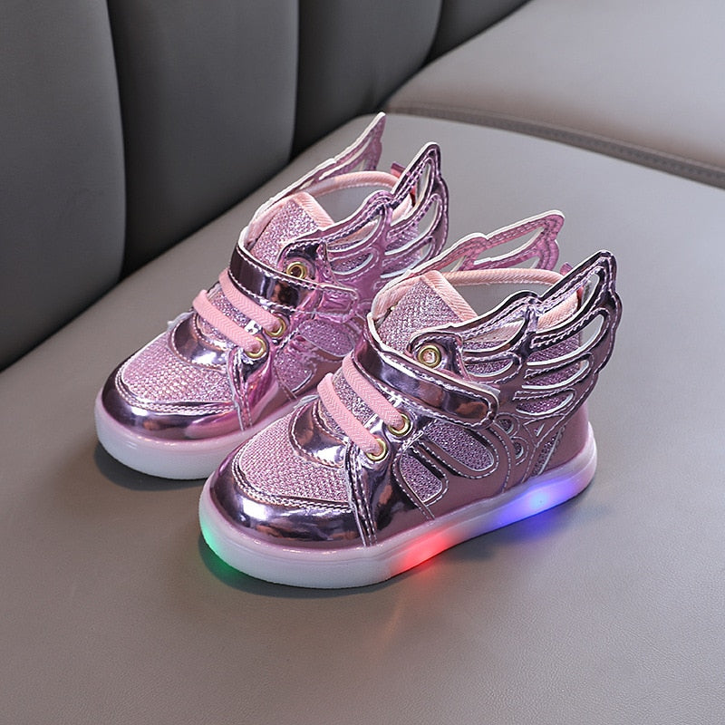 Fashion Kids Spring Autumn Glow Flashing LED Shoes Sports Shoes