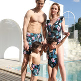 Family Matching Parent-child Quick Dry Beach Swimsuit