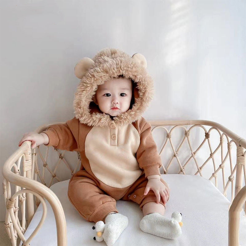 0-3Y Baby Jumpsuit Autumn Newborn Infant Cute Lion Romper