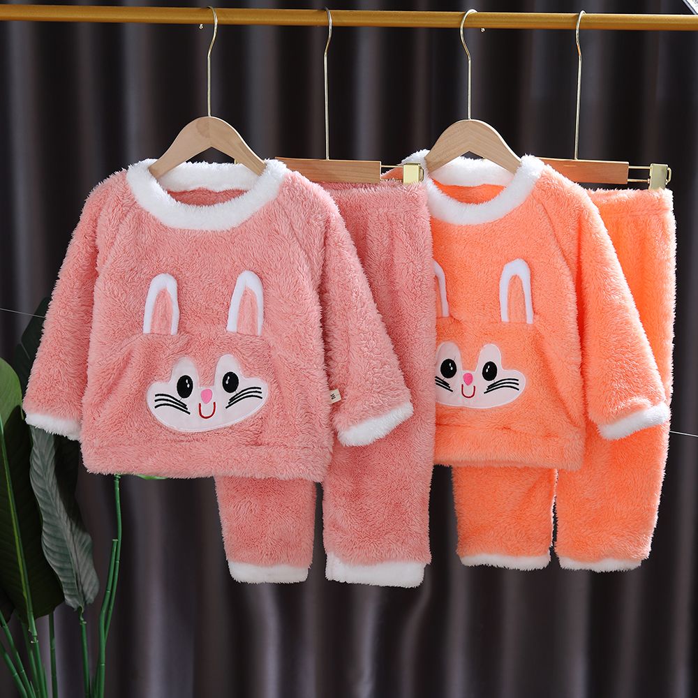 Kid Baby Girls Home Autumn Winter Suit Pajamas