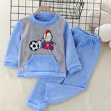 Kid Baby Boy Girl Pajamas Thickened Warm Winter Home Suits