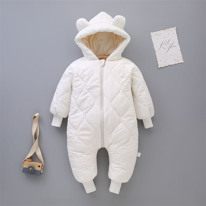 Baby Girl Down Cotton Bodysuit Autumn Winter Thickening Rompers
