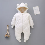 Baby Girl Down Cotton Bodysuit Autumn Winter Thickening Rompers