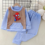 Kid Baby Boy Girl Pajamas Thickened Warm Winter Home Suits